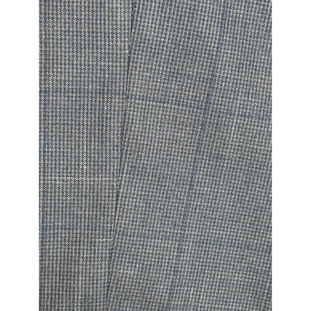Sansabelt Gray Plaid Set Tailored in USA Imported‎ Fabric Two Button Blazer 42R